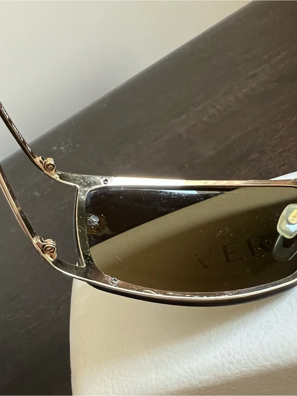 Versace Mod 2048 Vintage Oversized Designer Shield Sunglasses Made In Italy